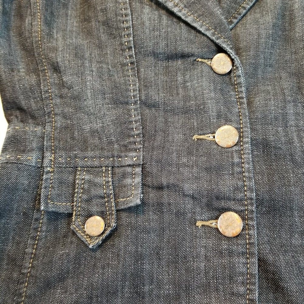 Cache Denim Jacket (Blazer Style, Size M) - image 6